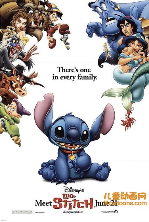 迪士尼动画电影《星际宝贝 Lilo & Stitch 2002》英语中英双字 高清/MKV/1.3G 动画片星际宝贝全集下载-儿童动画网