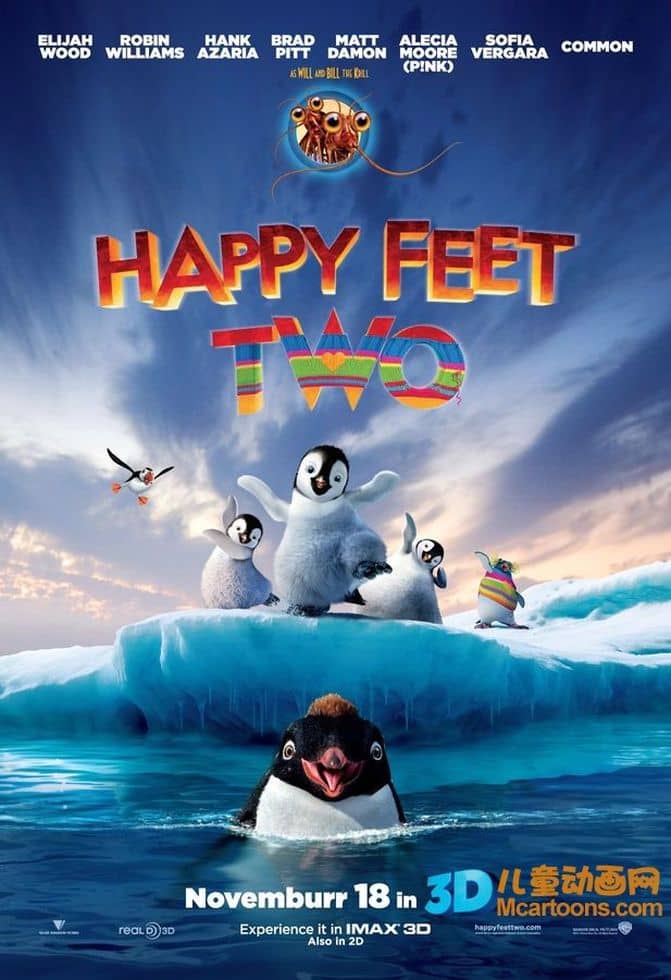 澳大利亚动画电影《快乐的大脚2 Happy Feet Two 2011》英语中英双字 720P/MKV/2.18G 动画片快乐的大脚下载-儿童动画网