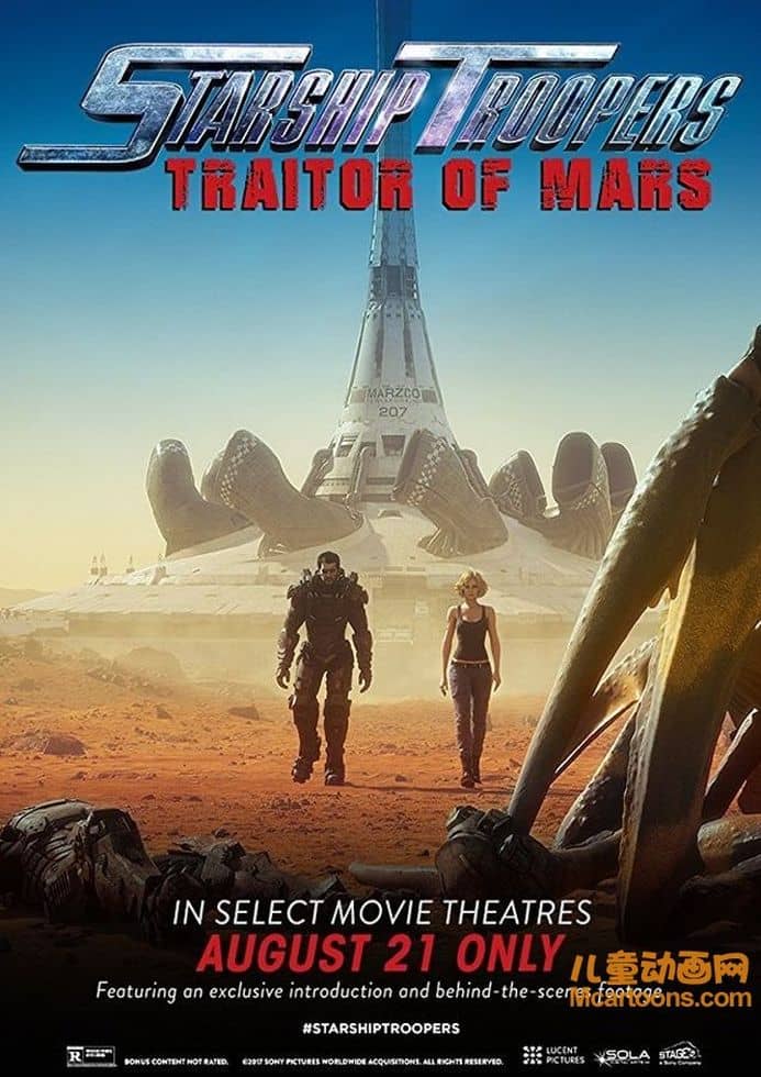 美国动画电影《星河战队:火星叛国者 Starship Troopers: Traitor of Mars 2017》英语中英双字 720P/MKV/1.15G 动画片星河战队下载-儿童动画网