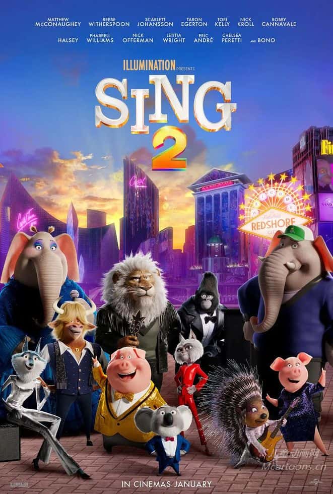 美国儿童动画电影《欢乐好声音2 Sing 2》多国语言(含国语)+多国字幕(含中文) 官方纯净无水印版 540P高码收藏版/MKV/17.3G 动画片欢乐好声音下载-儿童动画网
